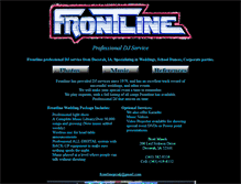 Tablet Screenshot of frontlinedj.com